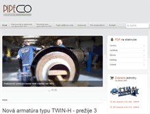 Tablet Screenshot of pipeco.sk